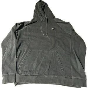 Under Armour Sweatshirt Hoodie Men's XL Black Pocket Pullover Drawstring